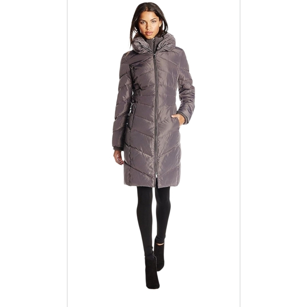 Jessica Simpson Gray Long Puffer Coat